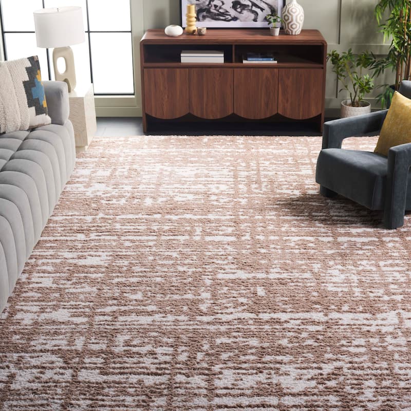 SAFAVIEH Rumi Shag Parthenia Shag Rug - 9' x 12' - Beige/Ivory