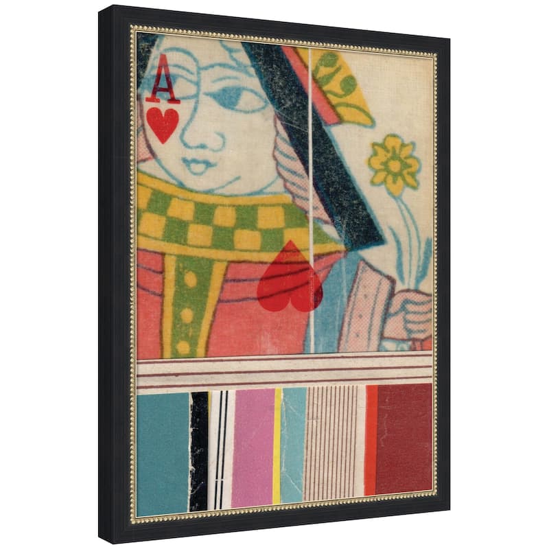 Kate and Laurel Queen with Flower FC by Felicia Dadak Framed Mounted Canvas Wall Art Print