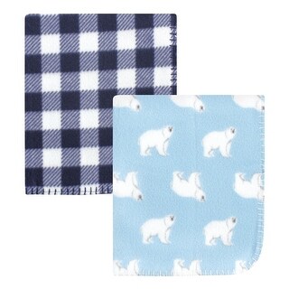 Hudson Baby Infant Boy Fleece Blankets, Polar Bear, One Size - Polar Bear - One Size