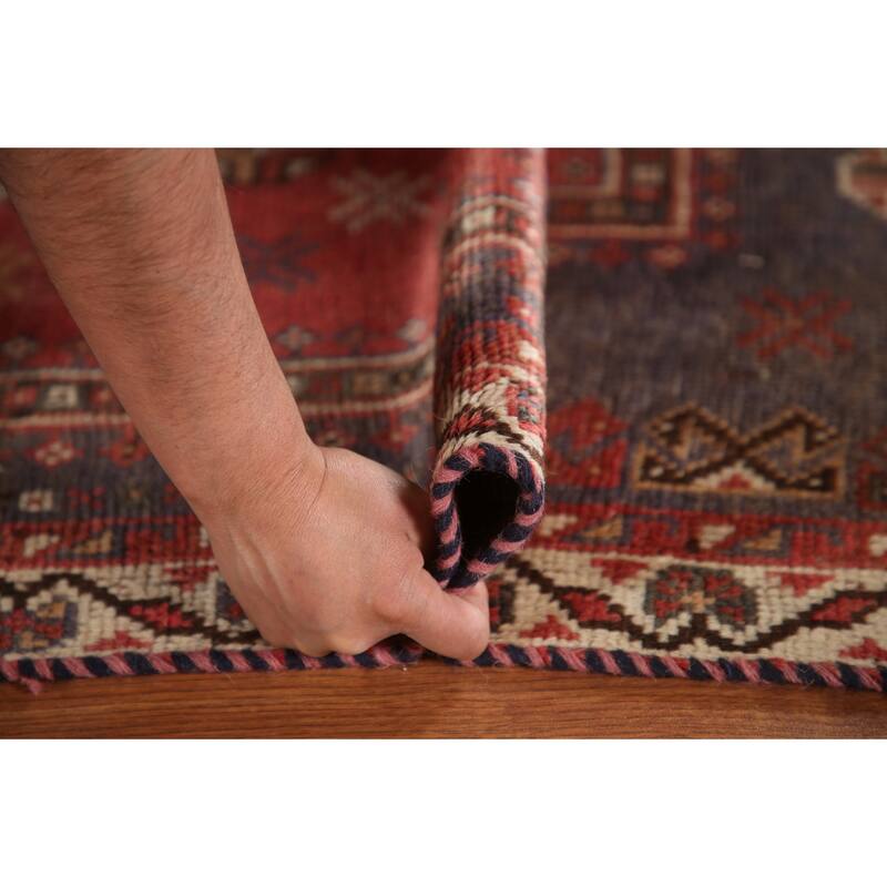 Vegetable Dye Qashqai Persian Antique Rug Tribal Wool Carpet - 4'9"x 7'5"