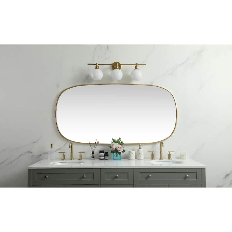 Elegant Lighting MR2B3060 Brynn 30" W x 60" H Oval Framed Bathroom