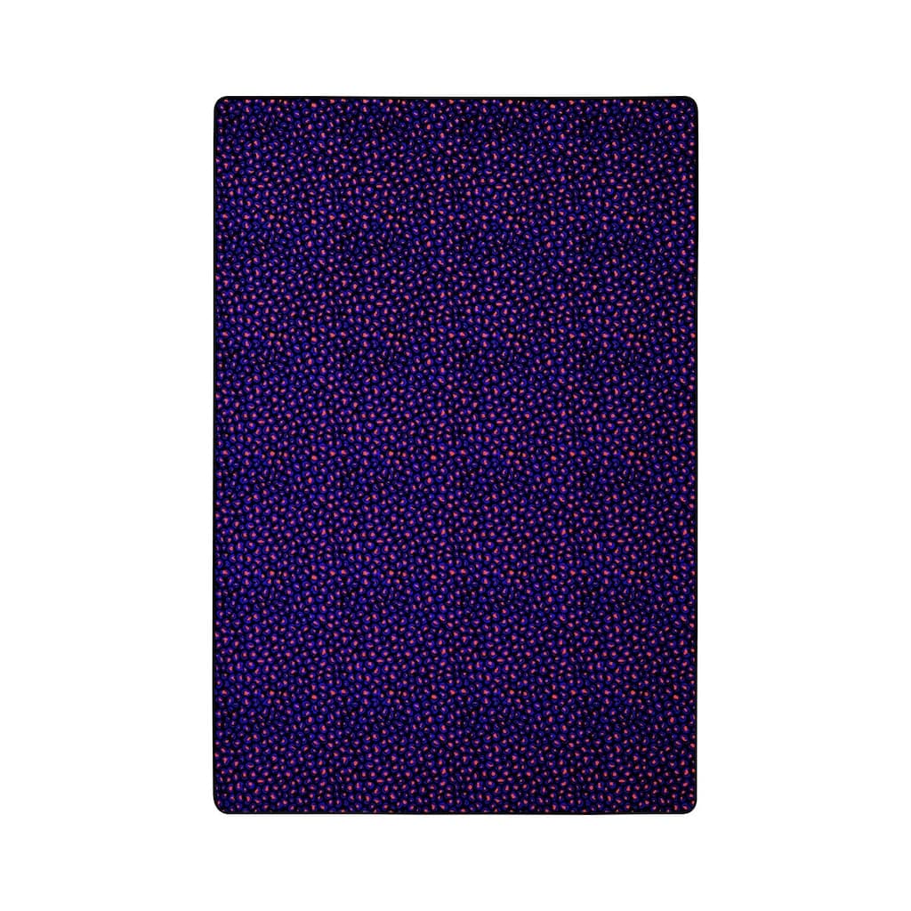 4'x6' area rug in Fluorescent - durable soft decorative rug for home, living room & bedroom - 6' x 7'