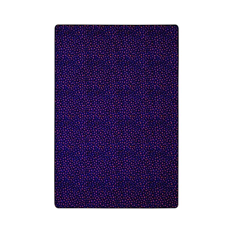 4'x6' area rug in Fluorescent - durable soft decorative rug for home, living room & bedroom - 6' x 7'