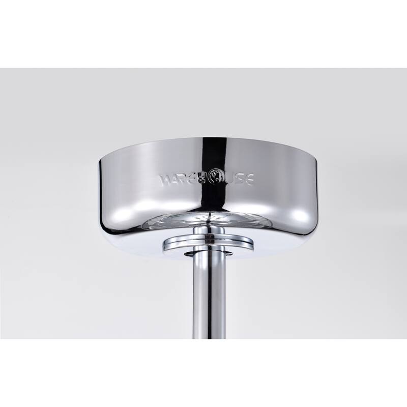 Davina 24 Inch Chrome Polish finish 6 Light, 3 Blade Ceiling Fandelier with Remote