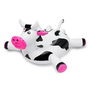 Swimline LOL 90268 Swimming Pool Kids Giant Rideable On Cow Inflatable ...