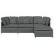 preview thumbnail 6 of 9, vidaXL Modular Sofa Dark Grey Fabric (100% Polyester) Large Modular - 118.1 x 78.7 x 25.2