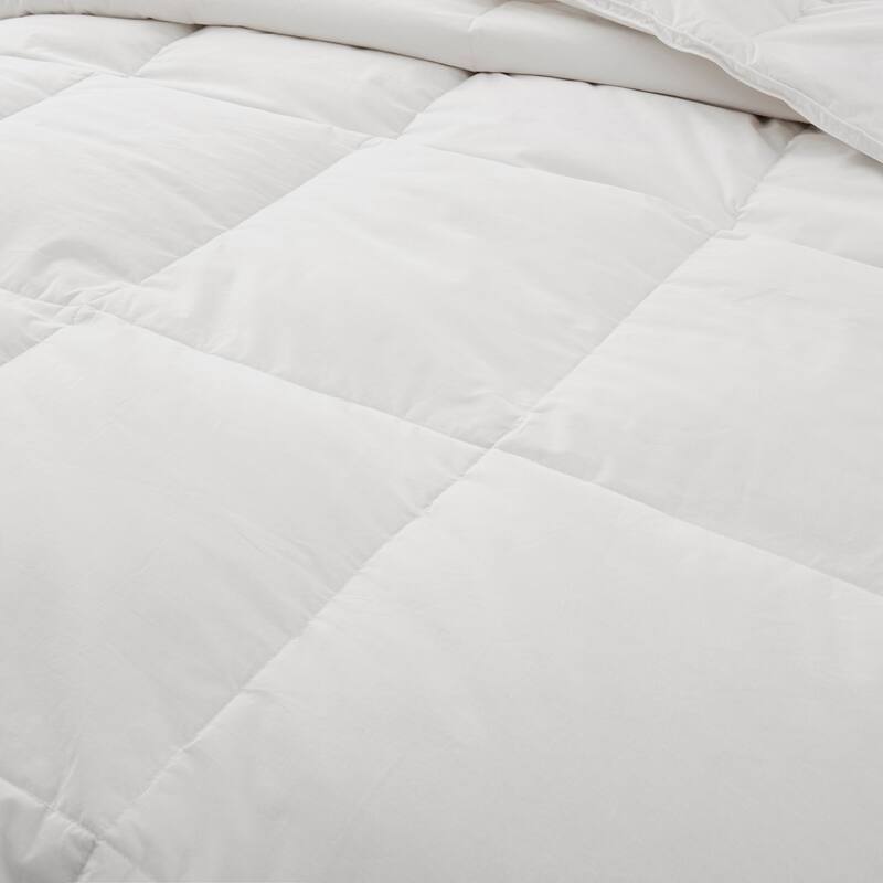Hotel Luxury Year-round Down Duvet Comforter Solid & Stripe 500 TC Cotton Cover
