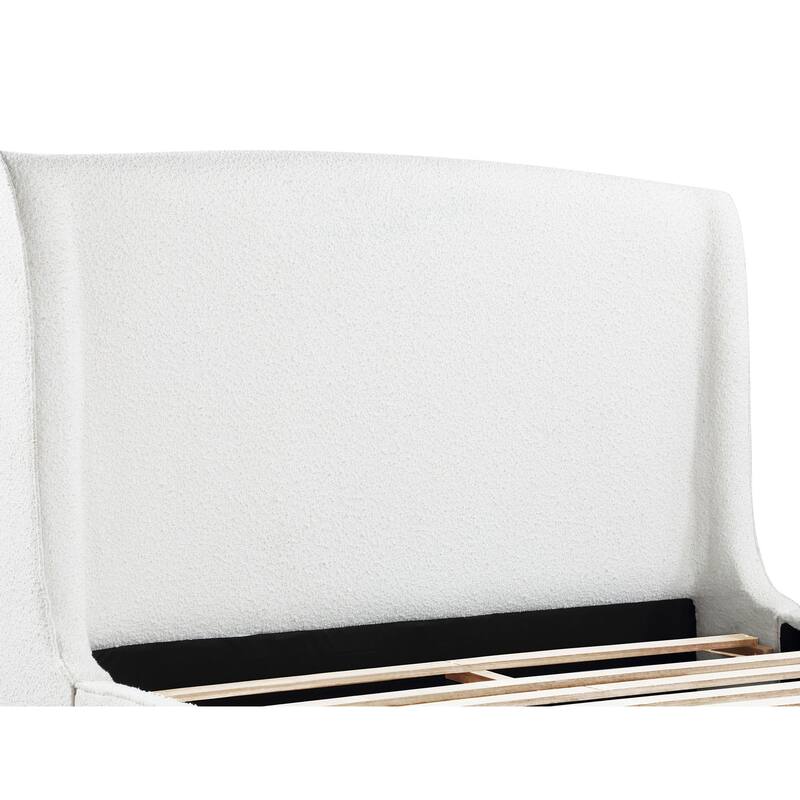 Theodore Snow Upholstered Eastern King Wingback Bed