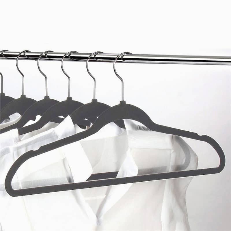Yaheetech Velvet Flocked Hangers with Cascade Hook (100 Pack)