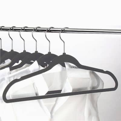 Yaheetech Velvet Flocked Hangers with Cascade Hook (100 Pack)