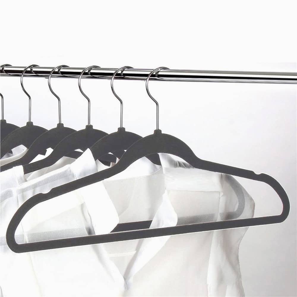 Yaheetech Velvet Flocked Hangers with Cascade Hook (100 Pack)