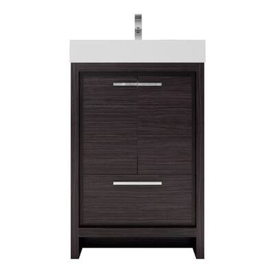 Dove 24'' Freestanding Vanity with Reinforced Acrylic Sink