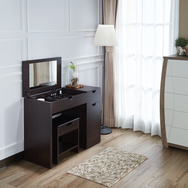 Furniture of America Laurel Multi-Storage Vanity Set