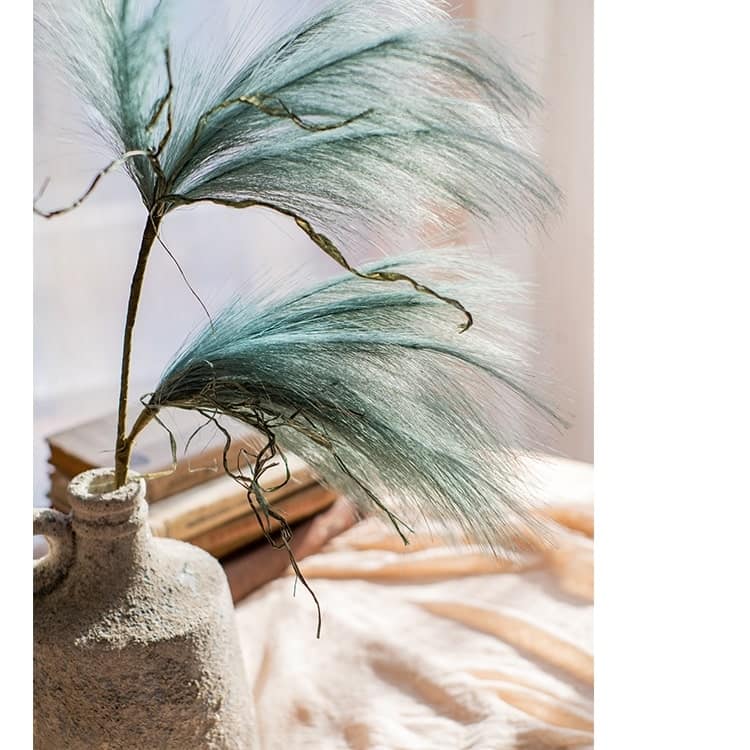 RusticReach Faux Plant Reed Grass Stem In Green 30" Tall