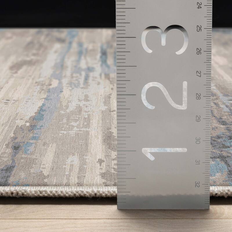 Well Woven Abstract Tuscany Modern Brushstroke Flat-Weave Rug