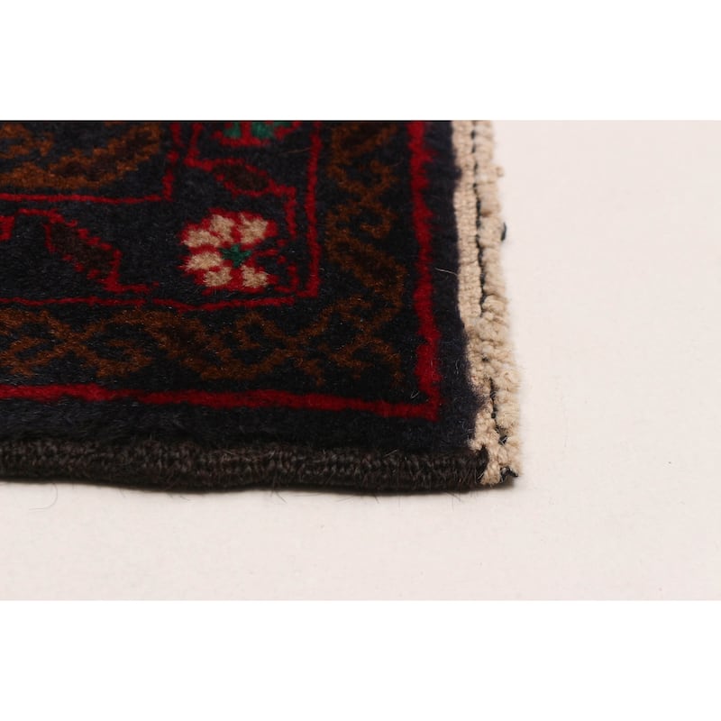 Teimani Red Rug 3'7" x 6'4" - 3'7 x 6'4
