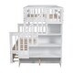 preview thumbnail 28 of 46, Twin-Over-Full Bunk Bed with Twin size Trundle, Storage and Guard Rail for Bedroom, Dorm, for Adults