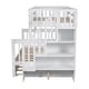 preview thumbnail 28 of 46, Twin-over-Full Bunk Bed with Twin size Trundle, Storage and Guard Rail for Bedroom, Dorm, for Adults