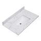 preview thumbnail 4 of 28, PROOX Bath Vanity Cultured Marble Counter Top Rectangle Porcelian Sink