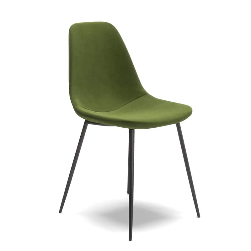 Maxine Velvet Side Chairs (Set of 2) - Forest Performance