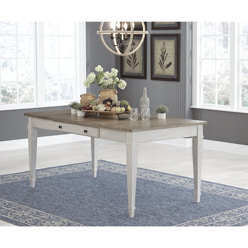 Signature Design by Ashley Skempton White / Light Brown 4-Piece Dining Package