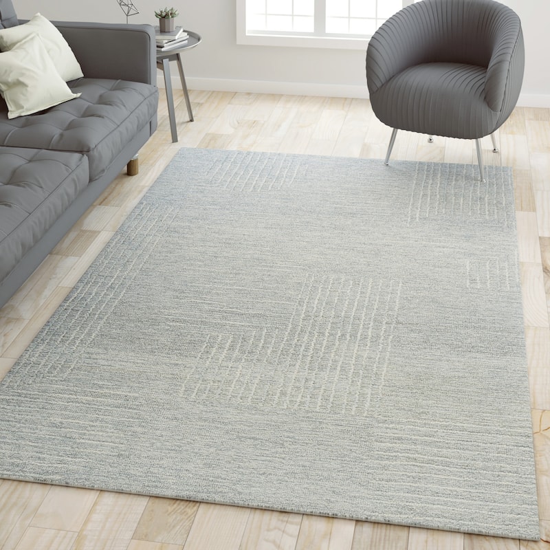Sevita Contemporary Geometric Hand-Tufted Area Rug