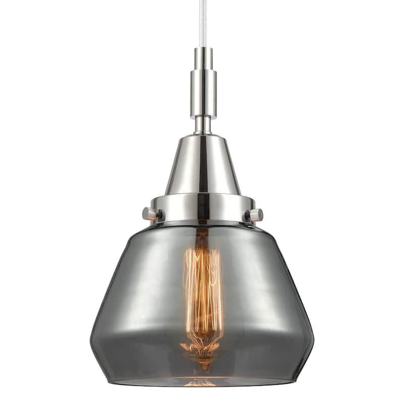Innovations Lighting 447-1P-G173 Fulton 7" Wide Mini Pendant with - Polished Chrome