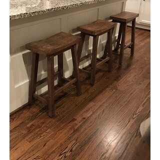 The Gray Barn Vermejo Wire-brush Saddle Stool