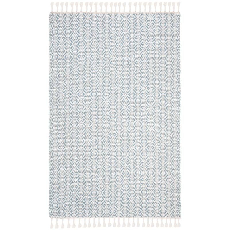 SAFAVIEH Handmade Natura Sejla Transitional Geometric Beige Wool Rug