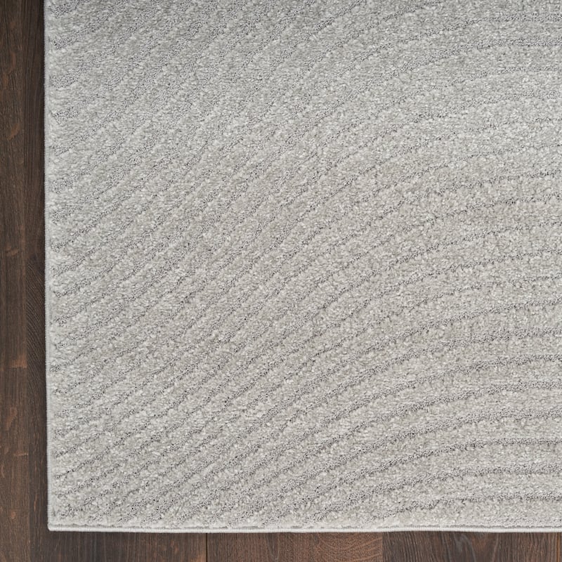 Nourison Gemma Indoor only Abstract Area Rug - Grey - 7' 10" x 9' 10" - Rectangle