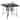 Costway 76" x 36"/37" x 37" Patio Table for 8/4, Outdoor Metal Dining