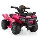 preview thumbnail 6 of 14, 6V Electric ATV Ride-On for Kids, 4-Wheeler Quad with Music, USB, MP3, Horn, for 18-48 Months, Black Rosy