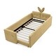 preview thumbnail 51 of 53, Twin Size Upholstered Platform Bed with Headboard,Montessori Bed Frame for Toddlers,Floor Bed