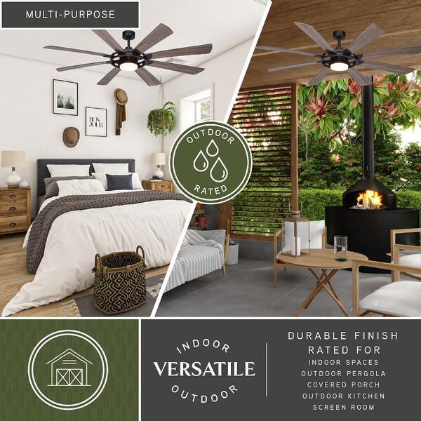 VAXCEL Burlington 68 in. Indoor Outdoor Windmill Ceiling Fan