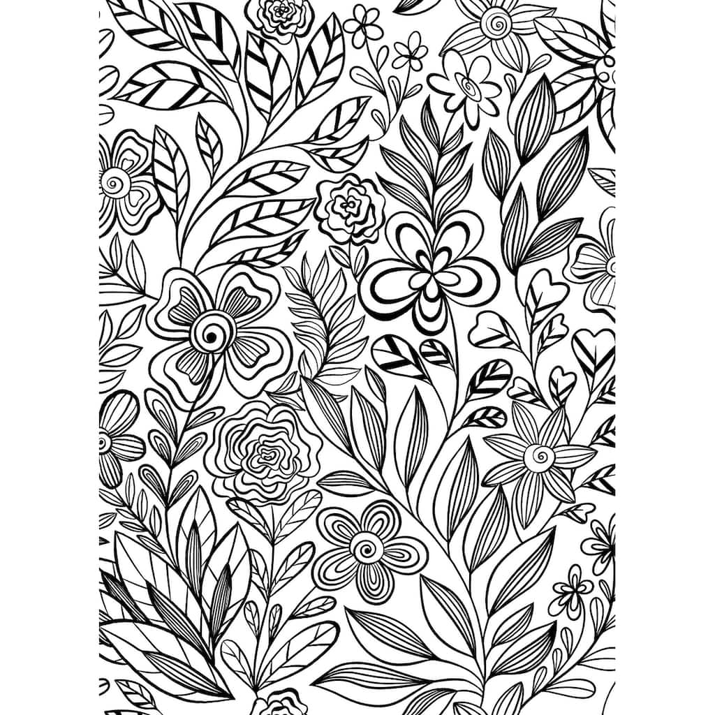 Packed Party Garden Simply Stated Florals Peel and Stick Wallpaper