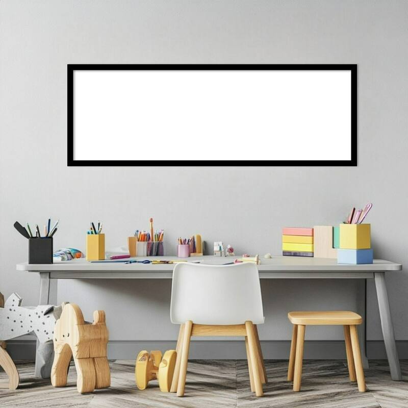 Amanti Art Black Gallery Deep Framed Dry Erase Magnetic Board