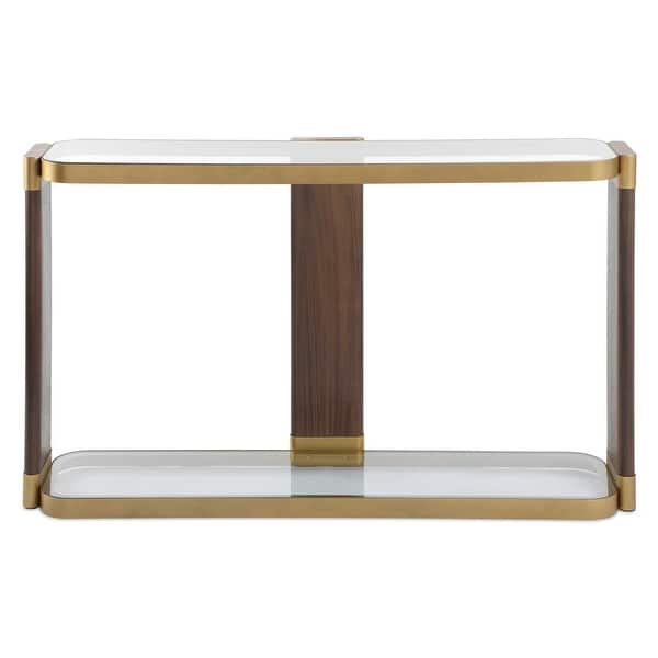 slide 2 of 6, Uttermost Ryles Glass Console Table