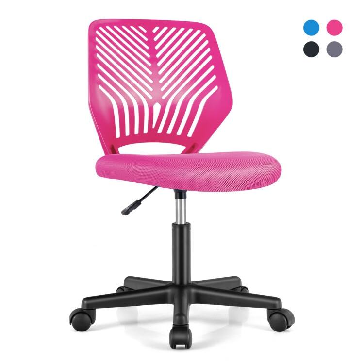 Height-Adjustable Ergonomic Kids Desk Chair with Universal Casters - 20" x 18" x 30.5" - 35"(L x W x H)