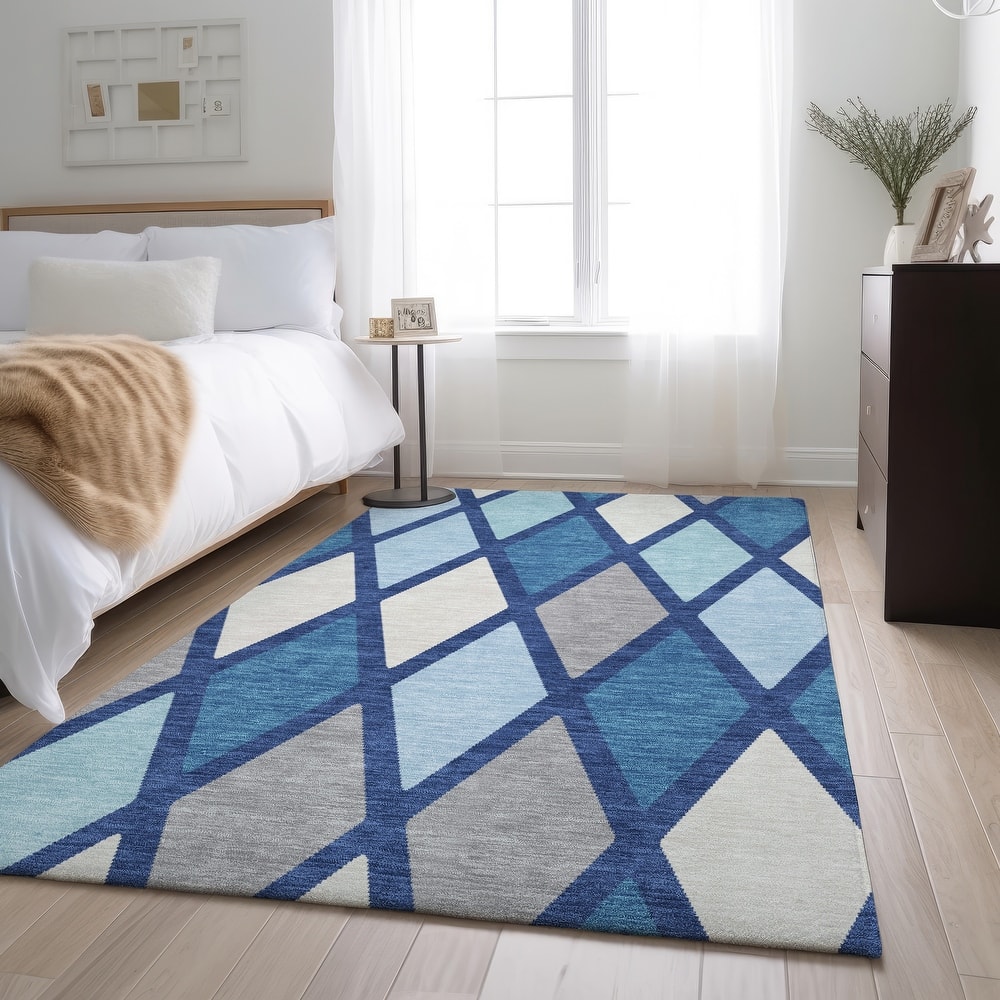 Premium Washable Super Soft Mosaic Diamonds Mayfield Rug
