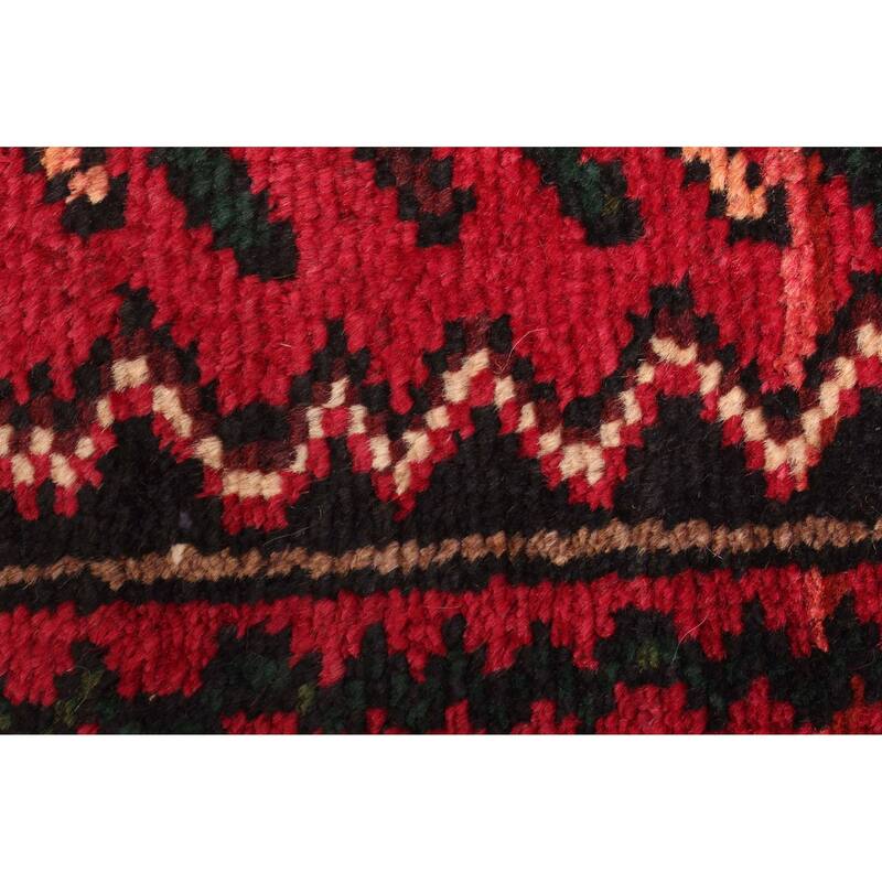 ECARPETGALLERY Hand-knotted Andelz Red Wool Rug - 4'3 x 7'8