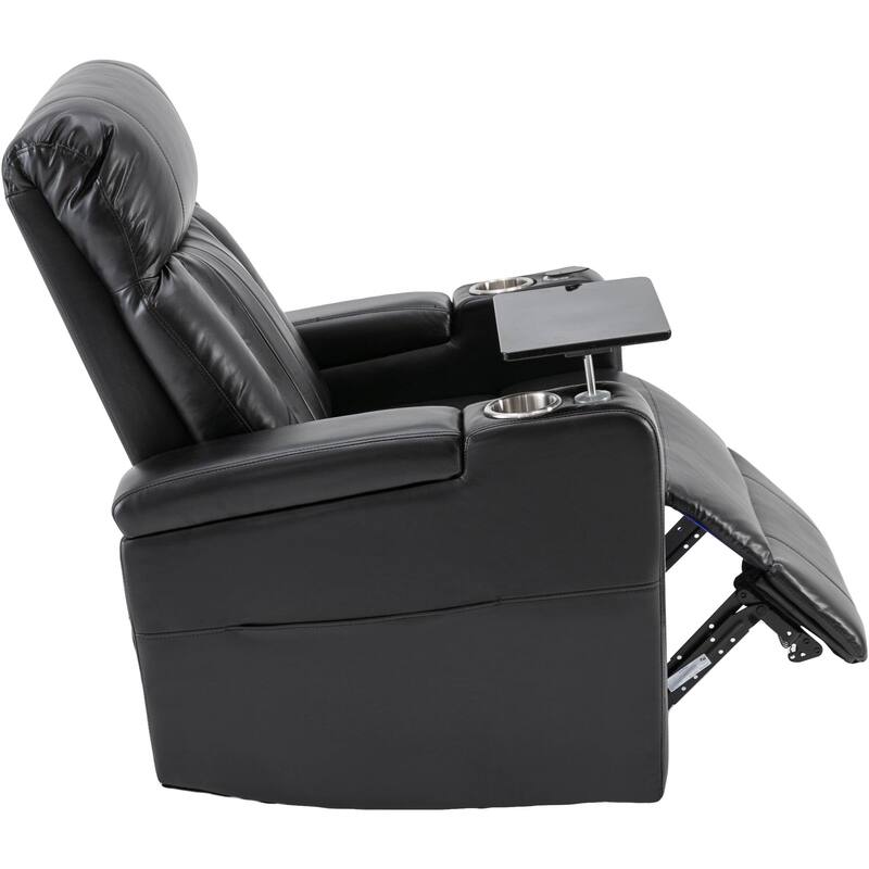 Premium Power Recliner with Storage Arms
