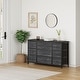preview thumbnail 8 of 42, 55 Inch TV Stand 10 Drawer TV Dresser with Charging Station