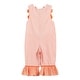 preview thumbnail 2 of 2, Orange Pinstripe Pumpkin and Bows Playsuit