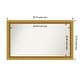 preview thumbnail 42 of 143, Townhouse Gold Framed Non-Beveled Custom Wall Mirror, Bathroom Vanity Mirror Outer Size: 39.75 x 23.75