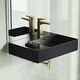preview thumbnail 2 of 19, Swiss Madison St. Tropez Ceramic Wall Hung Sink with Right Side Faucet Mount - 24"x18" 24 x 18
