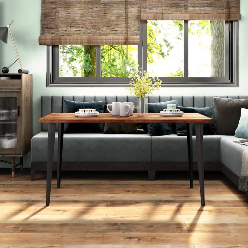 Furniture of America Tommie Mid-century Modern 60-inch Dining Table