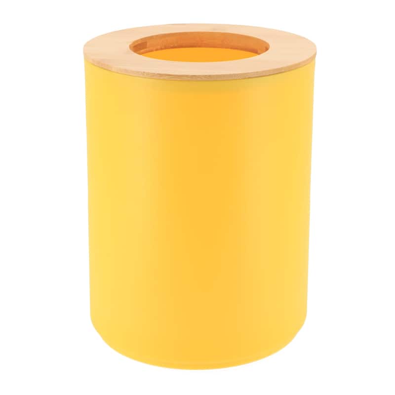 Yellow Padang Bathroom Accessory Set 7-Pieces Bamboo