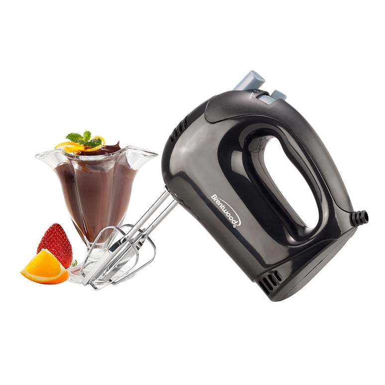 Brentwood HM-48W Hand Mixer 5 Speed White
