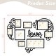 preview thumbnail 6 of 11, HELLO LAURA Heart-Shaped Photo Frame Set Wall Hanging Picture Frame