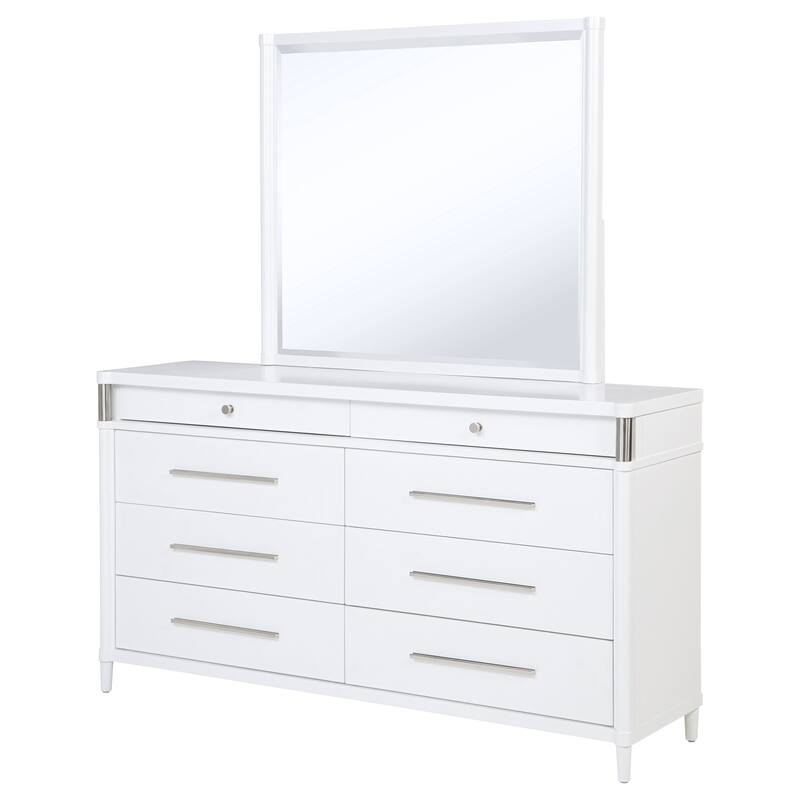 Gracemont 8-drawer Bedroom Dresser Cabinet White